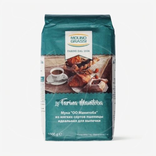Мука пшеничная из мягких сортов для выпечки Манитоба 1 кг 