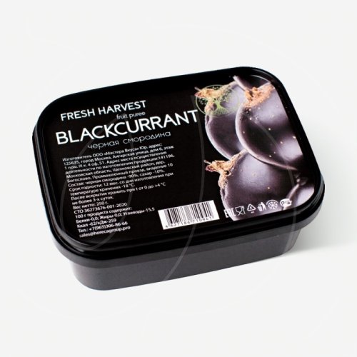 Пюре замороженное Fresh Harvest Чёрная смородина 250 г 