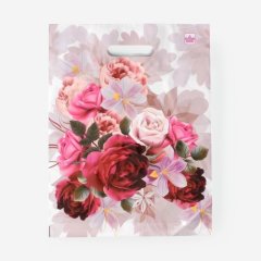 Пакет полиэтиленовый "Пионы" 31х40 см 2143693