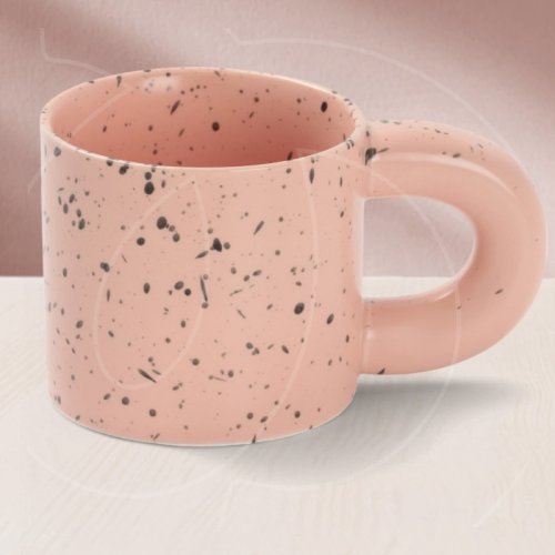 Кружка фарфоровая "Персиковая в крапинку" 350 мл 10716065