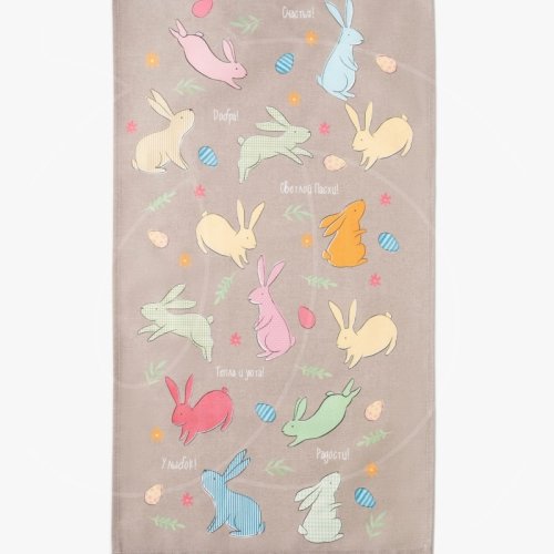 Полотенце кухонное Хлопок "Зайки" 4778283