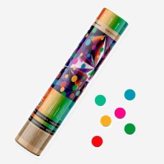 Хлопушка пневматическая с конфетти "Разноцветные кружочки" CM003