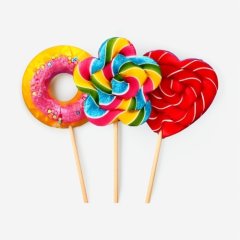 Леденец "Сердце, пончик, цветок" 30 гр 1 шт 10562602