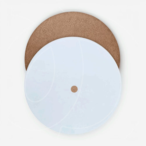 Подложка под торт с отверстием ЛМДФ Белая 6 мм 34 см 