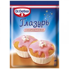 Глазурь сахарная Dr.Oetker (Dr. Bakers) Розовая 100 г 1-84-010217