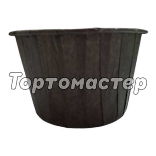 Капсула бумажная Чёрная D50 H40 100 шт 39140