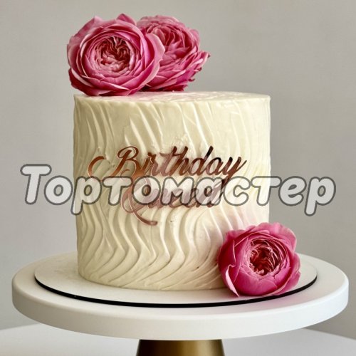 Топпер декоративный акриловый "Birthday Queen" Розовый 11х5,5см 