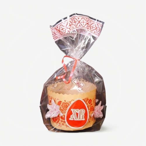 Пакет для кулича прозрачный "Пасха" 24х34 см 190554