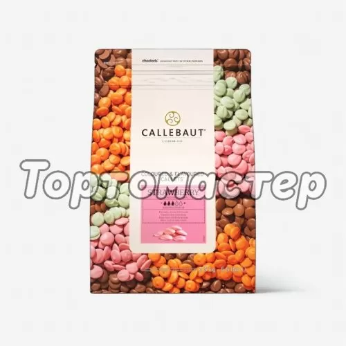Шоколад розовый клубничный CALLEBAUT 500 г STRAWBERRY-RT-U70