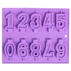 Форма силиконовая "Цифры-свечи" 811919