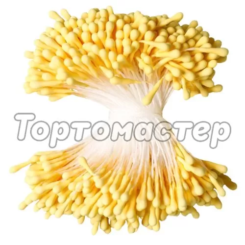 Тычинки для цветов длинные Жёлтые 1,5 мм 400 шт 7445378