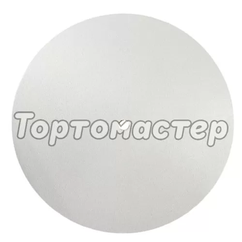 Подложка под торт ЛХДФ с отверстием Белая двухсторонняя 6 мм 34 см 
