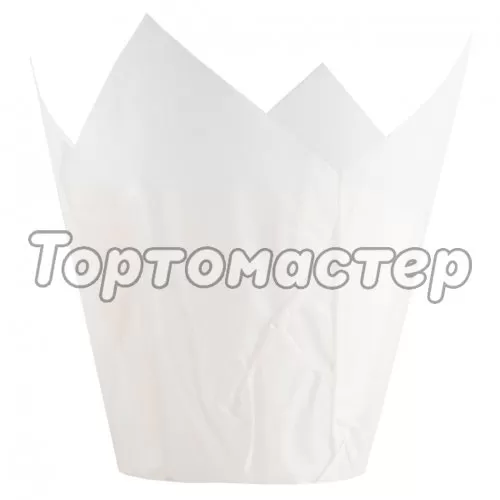 Капсула тюльпан Белая D50 H80 мм 1 шт TULIP W 50*80 E  Т50*80(W), б-102