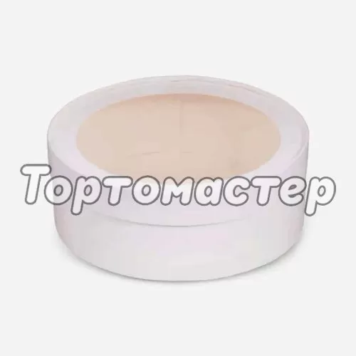 Коробка для сладостей с окном круглая белая 16х7 см 070400