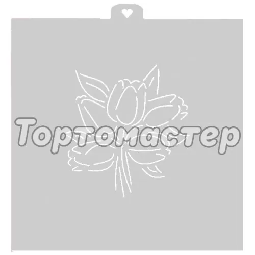 Трафарет кулинарный LUBIMOVA "Тюльпаны" LC-00004043