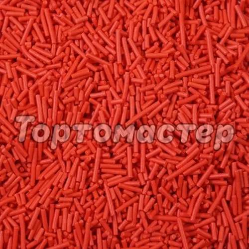 Посыпка кондитерская вермишель "Красная" 50 г tp19657