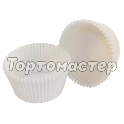 Капсула бумажная Белая D35 H25 50 шт 35*25 бел G, БК-1