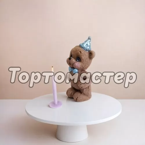 Фигурка из шоколадной глазури Мишка именинник ГФ002/2, ГФ002/3, ГФ002/4, ГФ002/5 